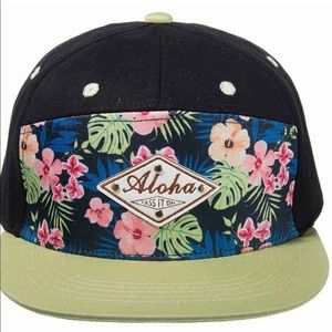 Aloha Pass it On Emblem SnapBack Cap Floral Prints